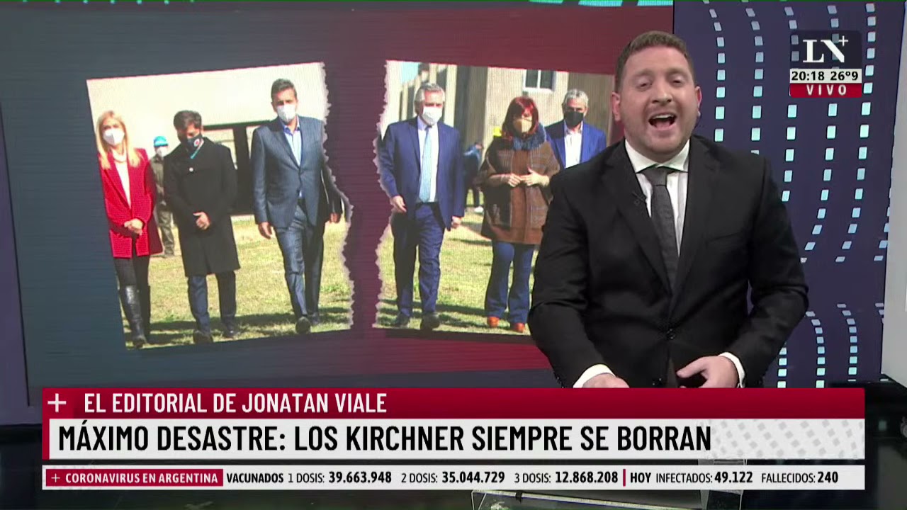 Máximo desastre: los Kirchner siempre se borran. El editorial de Jonatan Viale.