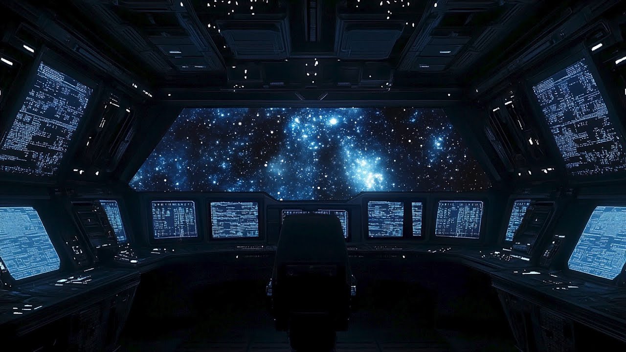 Deep Brown Noise Spaceship 4K 🚀 Spaceship Sounds for Better Sleep