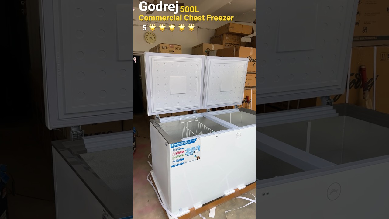 Godrej 500L 5 Star Chest Freezer 525E 2HCN RW First Impression #shortsfeed #shorts #youtubeshorts