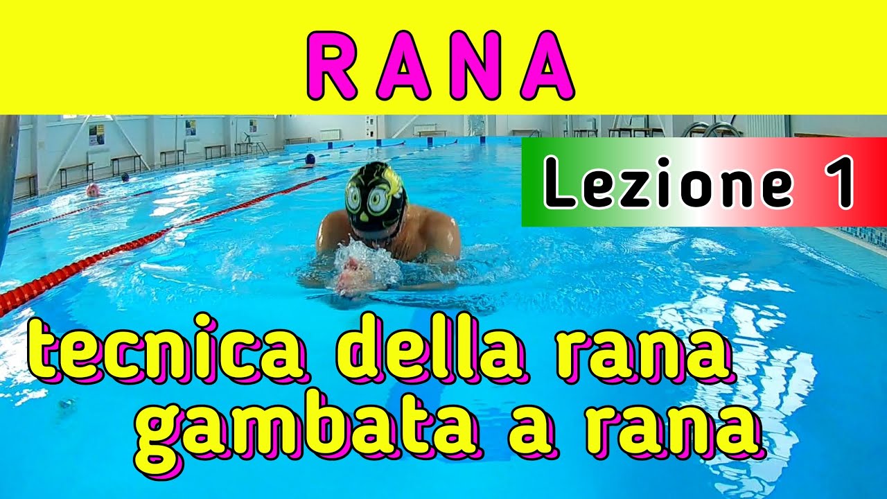 RANA. Lezione 1 / Battuta di gambe a rana.