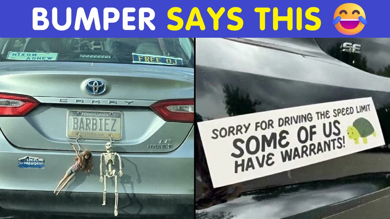 Funniest Bumper Stickers Ever Spotted 😂 (Drivers Share)