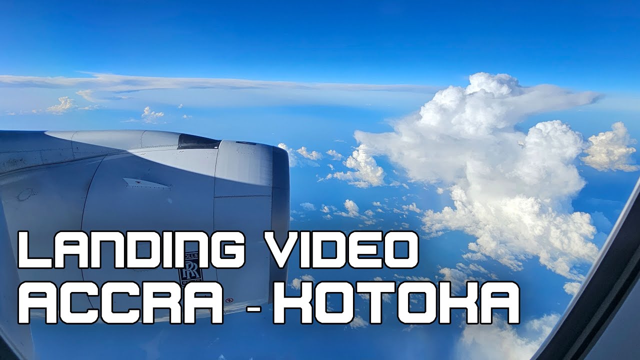 Landing in Accra Kotoka International Airport (ACC) | Ethiopian Airlines | Addis to Accra UHD Video