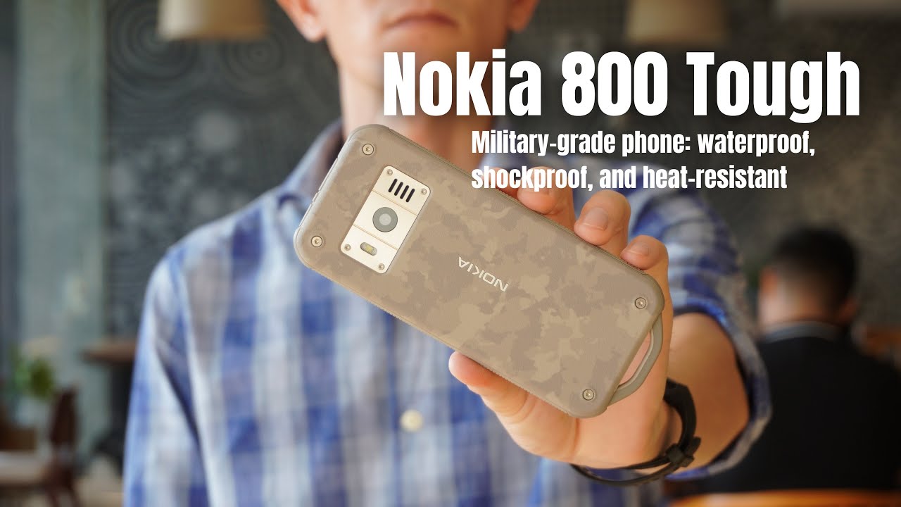Nokia 800 Tough (Desert Sand) - Military-grade phone: waterproof, shockproof, and heat-resistant