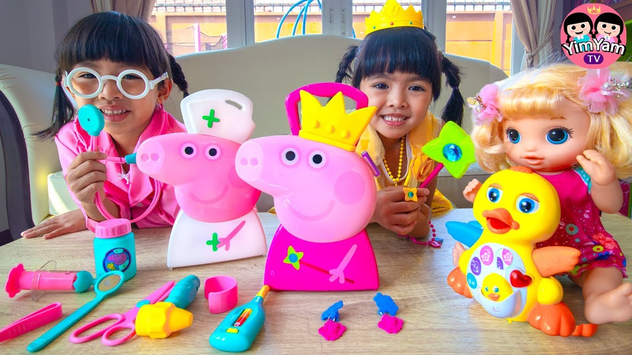 หนูยิ้มหนูแย้ม | ของเล่นเปปป้าพิก ชุดเจ้าหญิงคุณหมอ Peppa Pig Toys