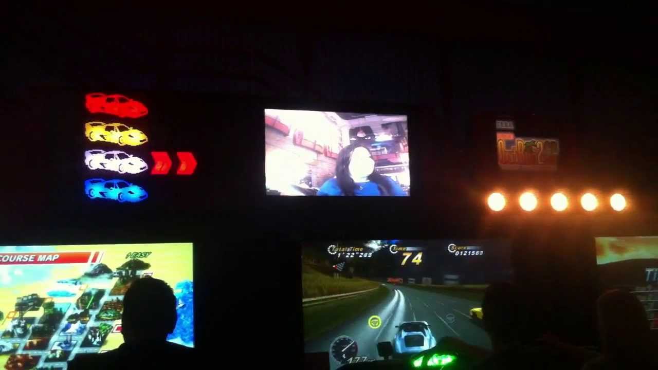 OutRun 2 SP SDX (Super Deluxe) Arcade - Gameplay Demonstration - Gameworks, Tempe, AZ