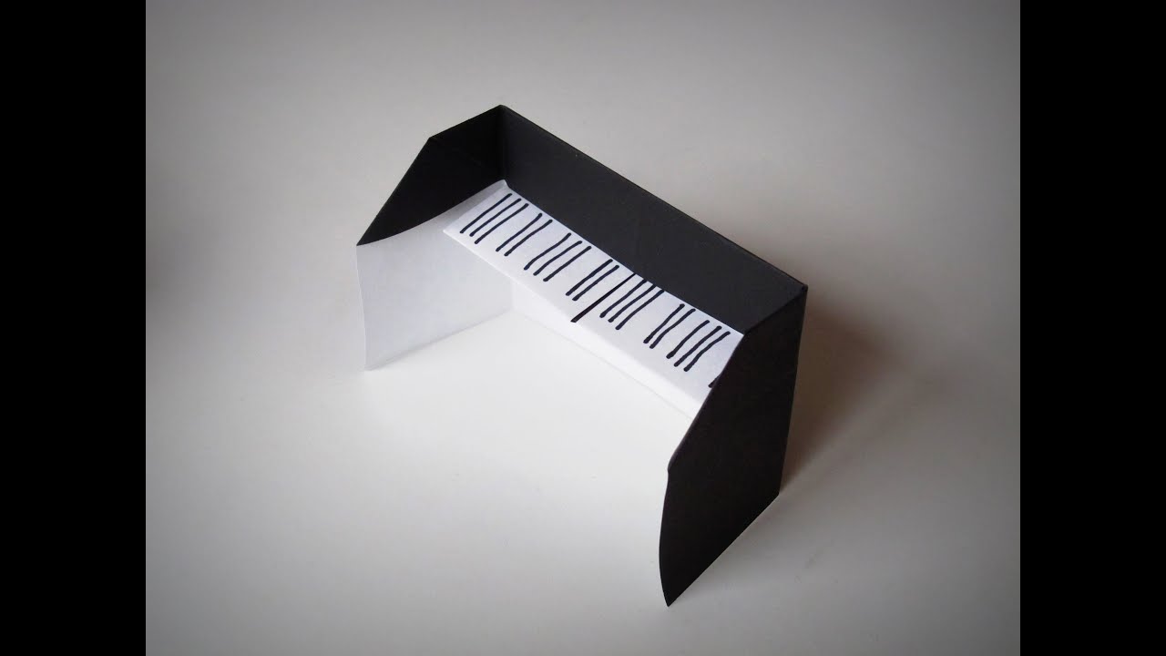 Origami - How to make a PIANO