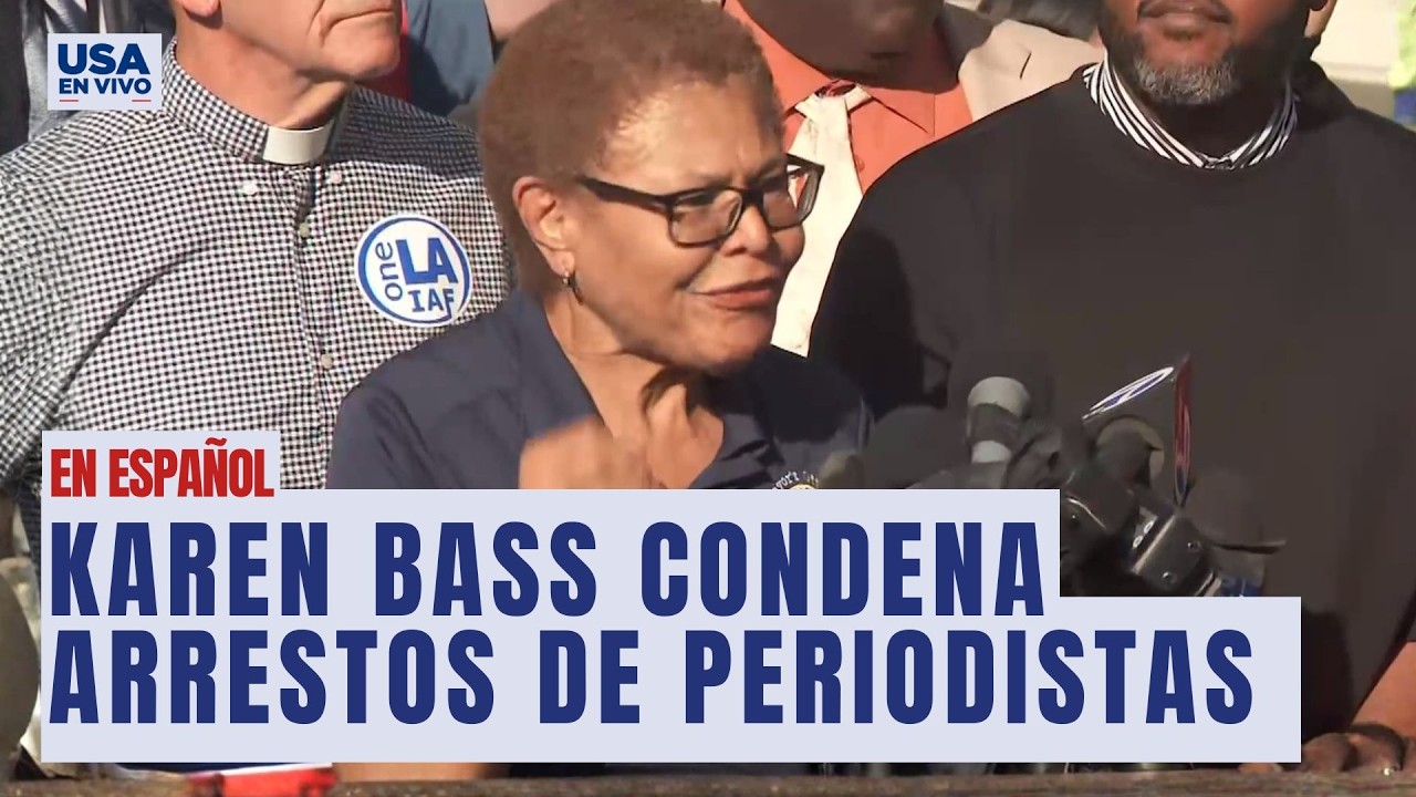 Karen Bass condena arrestos de periodistas y advierte de ataques a democracia EE.UU. | USA EN VIVO 🔴