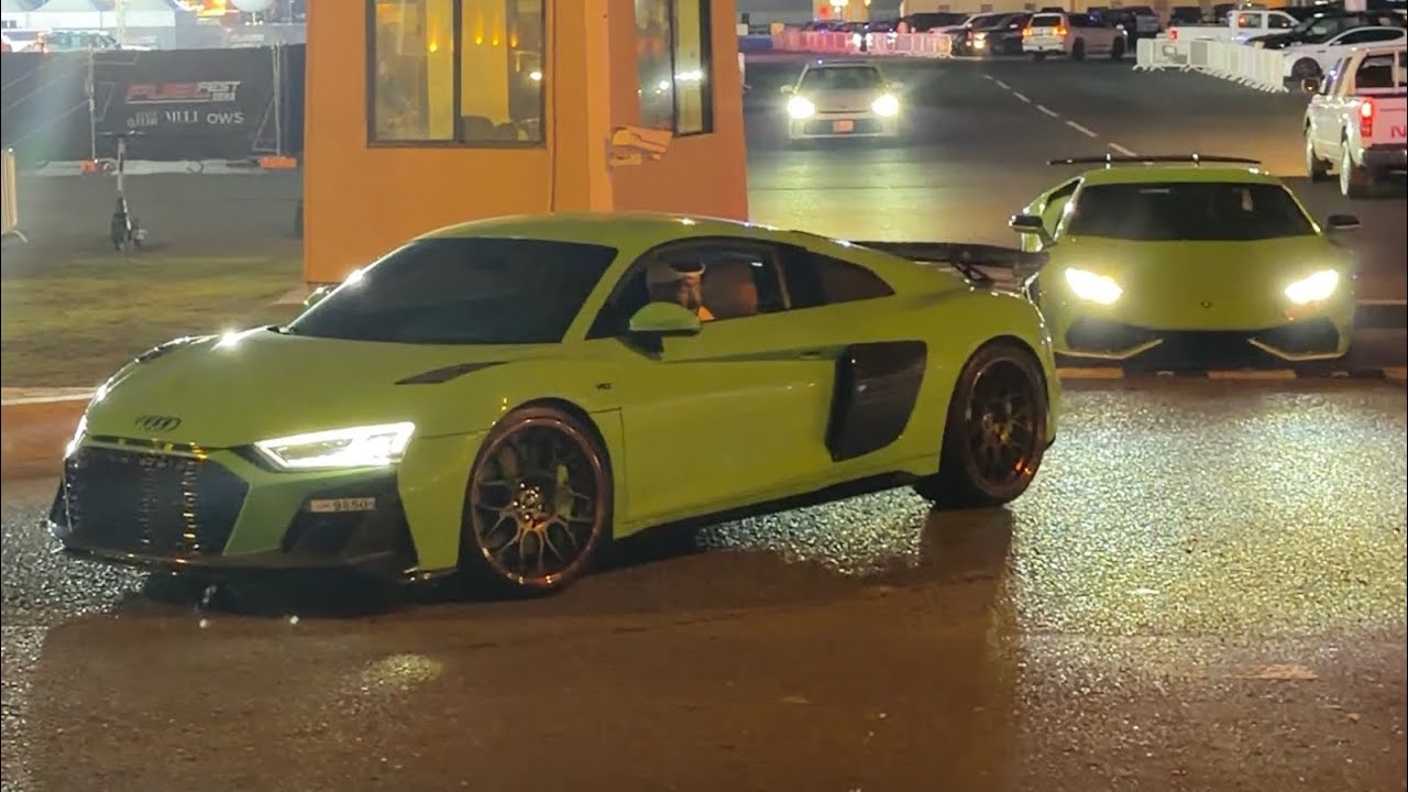Supercars Leaving the Car Show in Qatar!