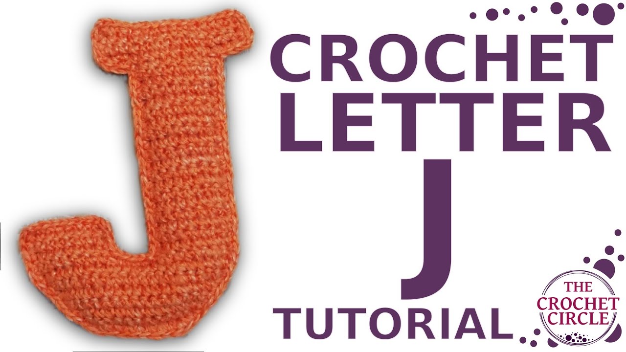 CROCHET LETTER "J" tutorial with pattern | The alphabet letter J | How to crochet a letter J ?