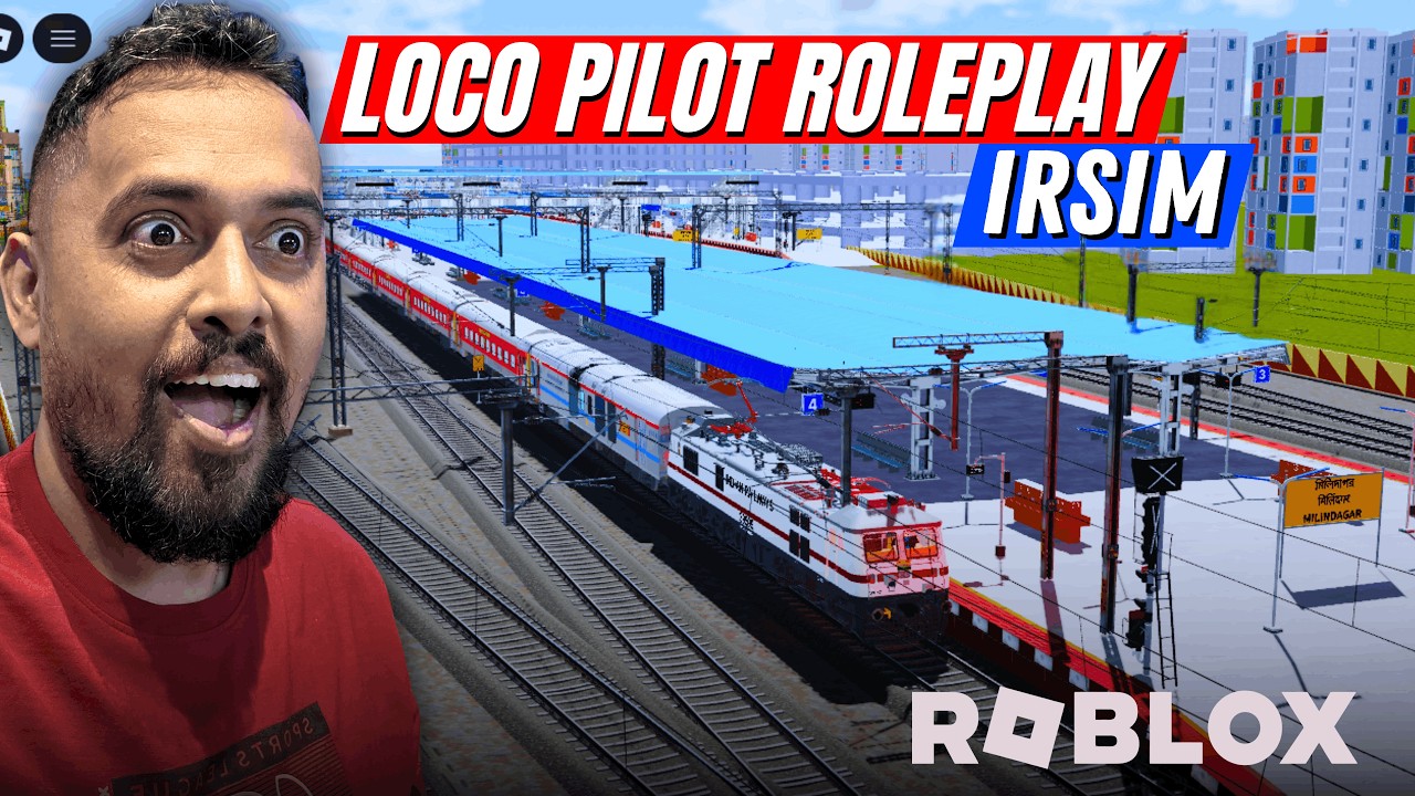 Ролевая игра за машиниста локомотива в IRSIM | Основные моменты Indian Train Simulator Roblox