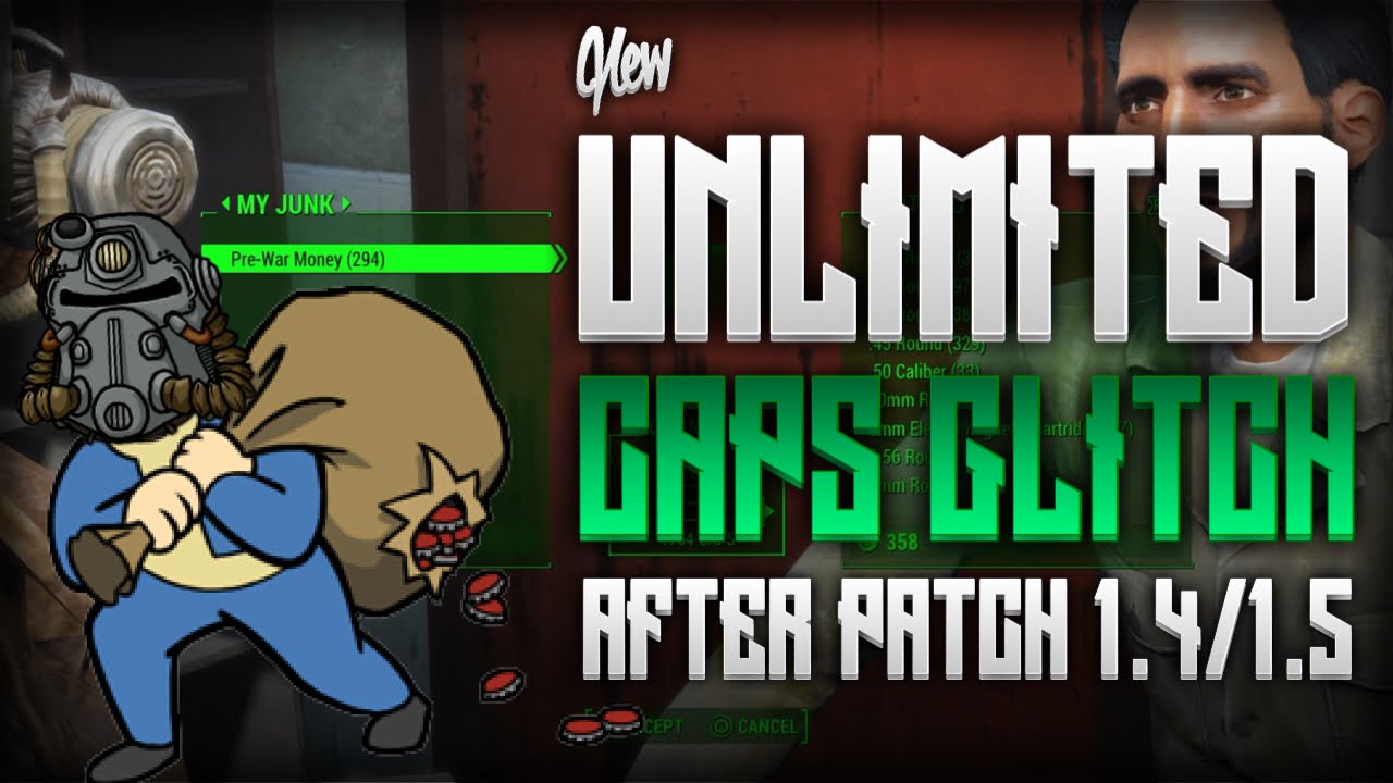 Fallout 4 - UNLIMITED CAPS METHOD AFTER PATCH 1.4/1.5! (2000 Caps Every 5 Minutes!)