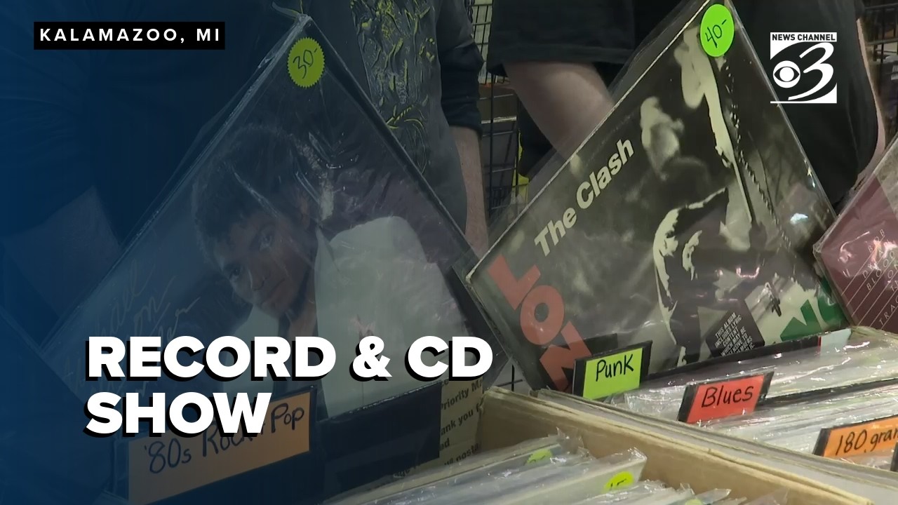 Physical music fans flip through vinyl at West Michigan record & CD show