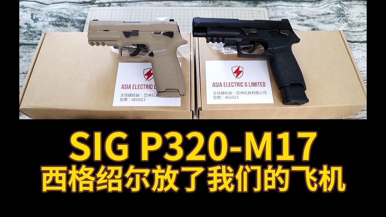 [Airsoft] SIG P320 M17 西格绍尔放了我们的飞机 WE F17 F18