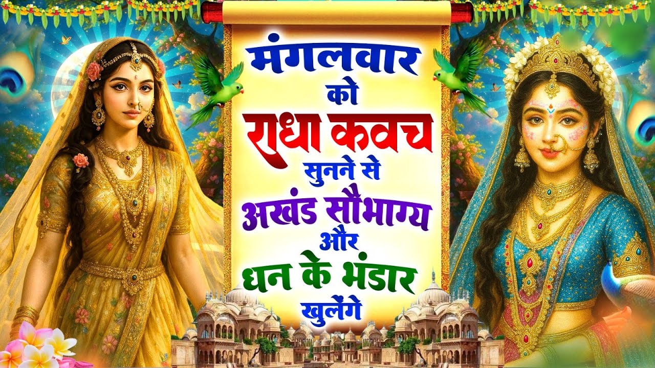 मंगलवार को #राधा कवच सुनने से अखंड सौभाग्य और धन के भंडार खुलेंगे | Shree Radha Kavach 2025