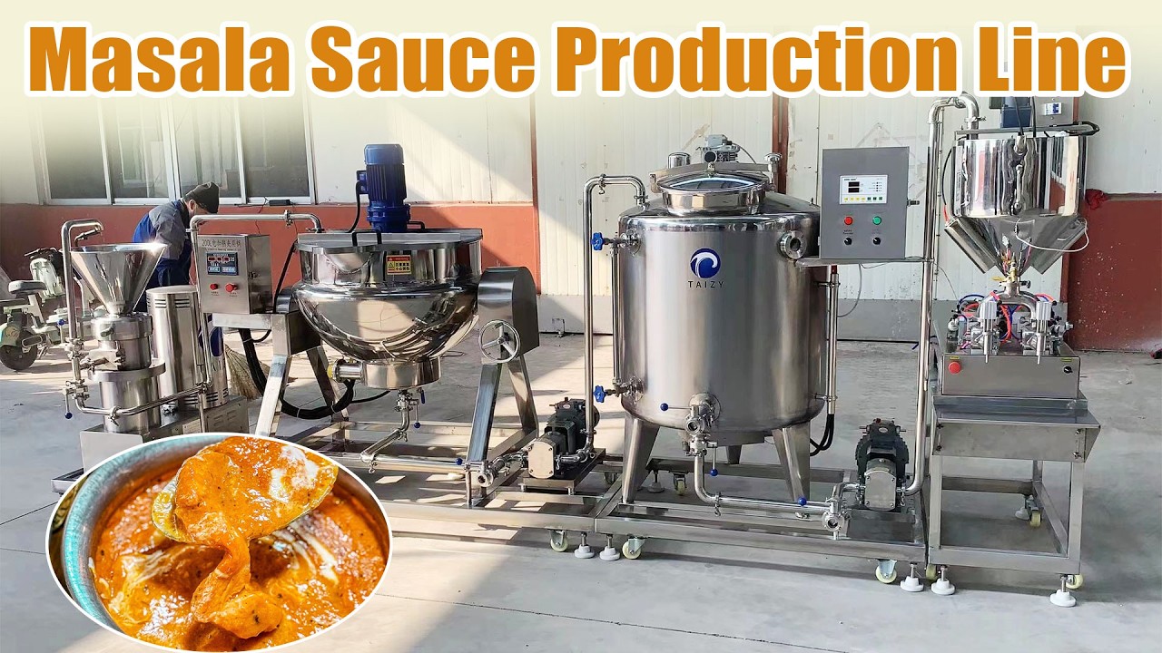 Automatic Masala Sauce Production Line | Efficient & Hygienic Food Processing Solution#masala