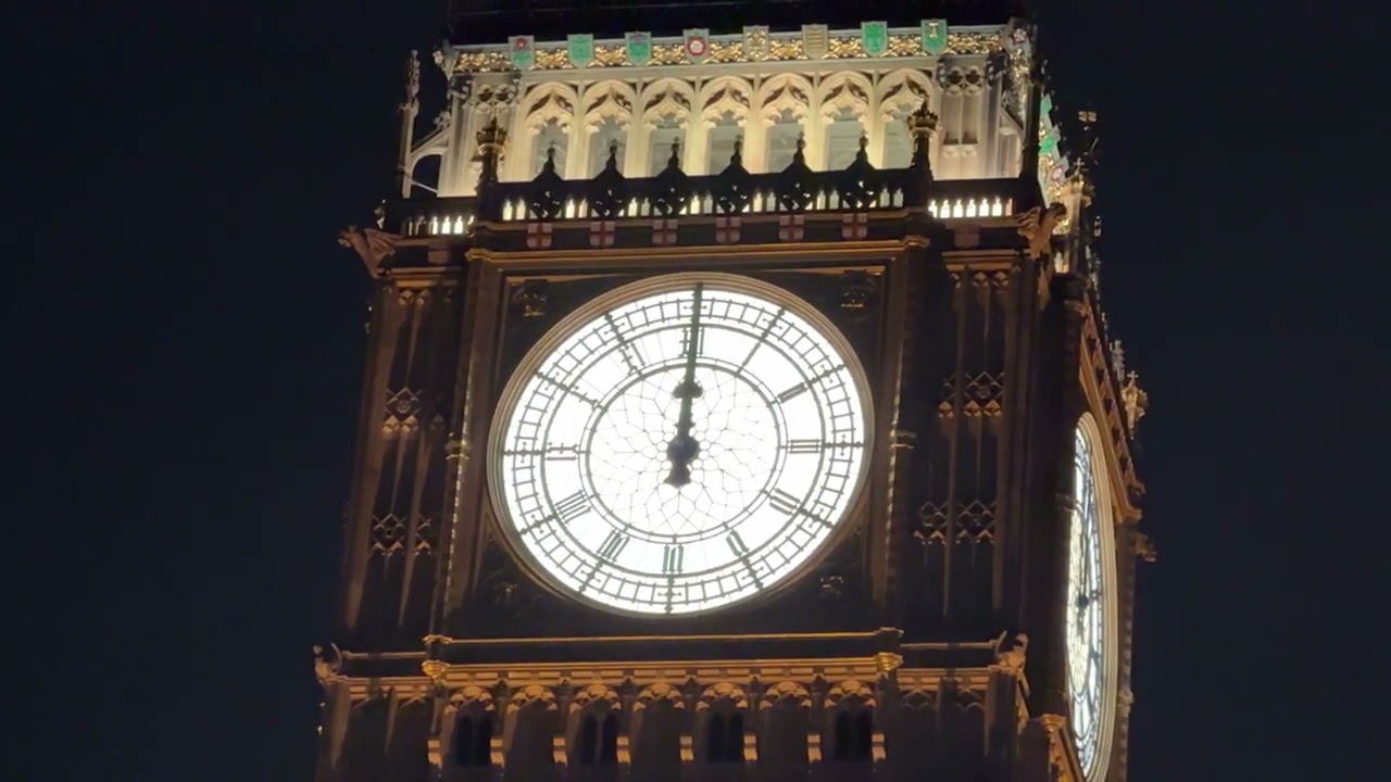 Big Ben Chimes At Midnight