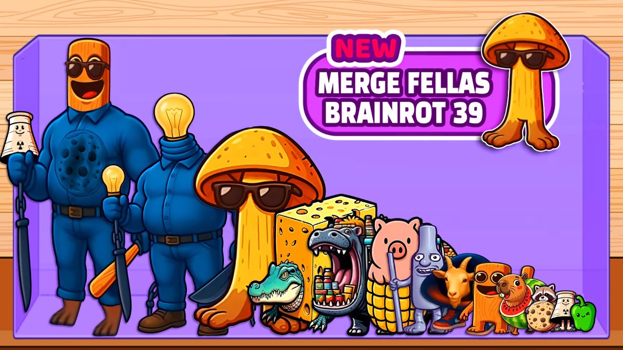 Merge Fellas Anomaly Brainrot 39 | New Chaos Update reaching Boss + Boss = ⁉️