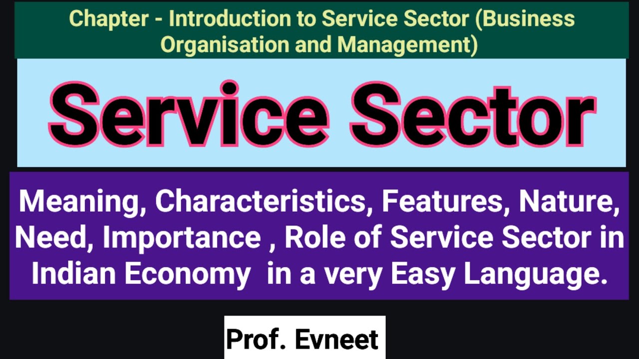 #2| Service Sector in an Indian Economy| Meaning , Features,Need of Service Sector| Service Sector