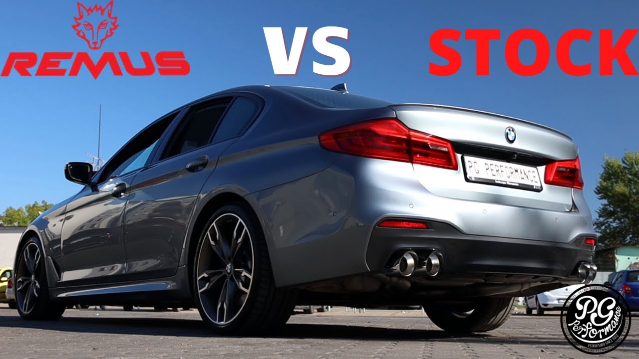 BMW M550i G30 -  Remus vs Stock
