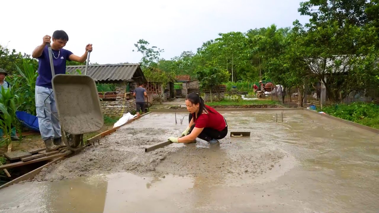 Build a Million Dollar House on a Deserted Island – Pouring and Finishing Concrete Floors
