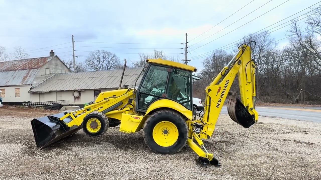 Newholland backhoe demo video 