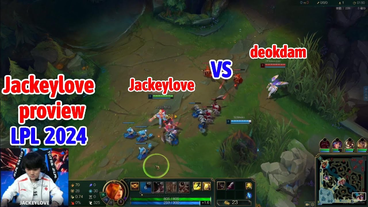 Jackeylove proview 2024/07/27 miss fortune LPL summer | TES JKL 第一视角
