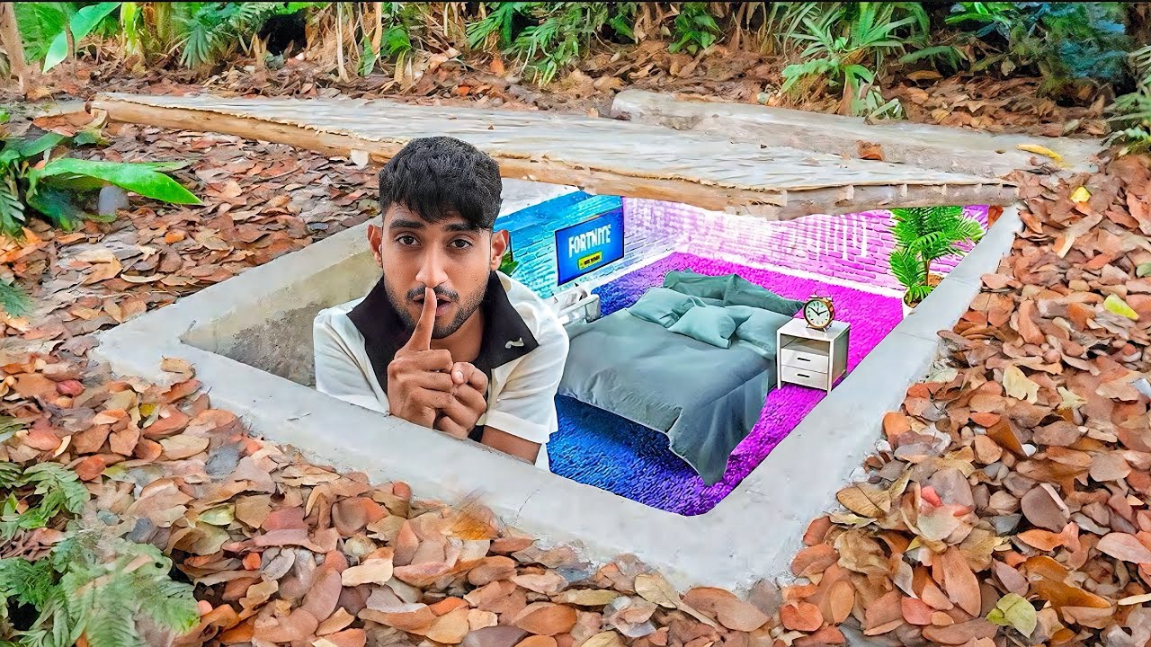 Built a secret room in jungle challenge winner will get Ladakh trip