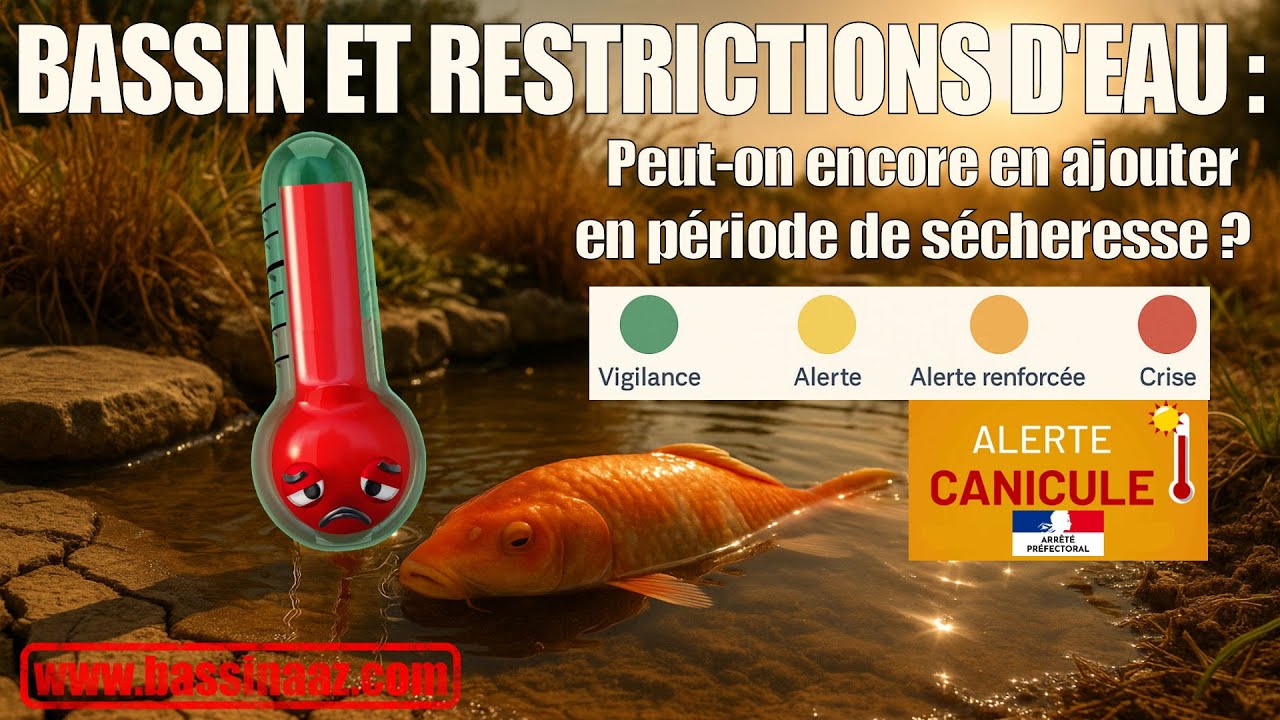 Bassin de jardin et restrictions d’eau peut on encore en ajouter en période de sécheresse