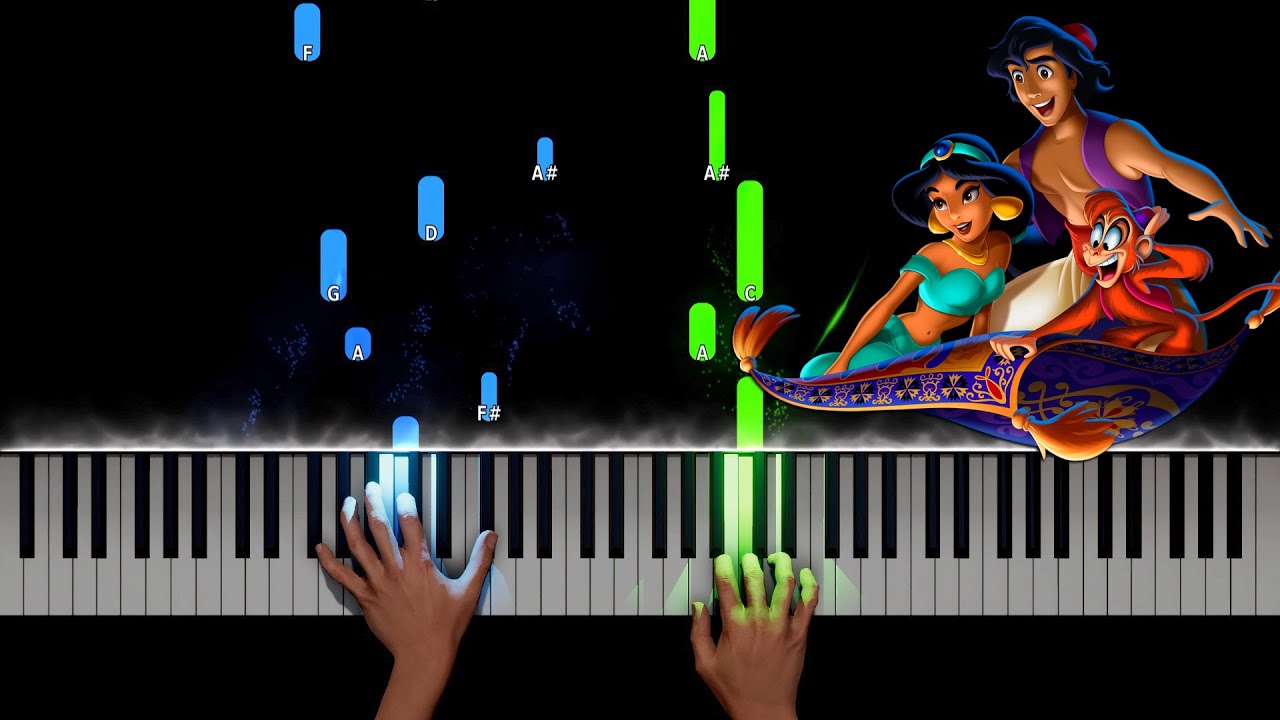 A Whole New World (Theme from Aladdin) Piano Tutorial
