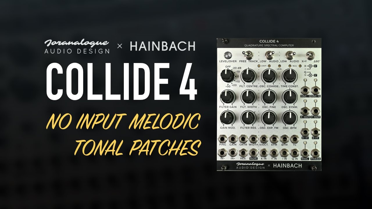 Joranalogue Audio Design x Hainbach / COLLIDE 4 / music and melodies / JUST SOUND SERIES (2/4)