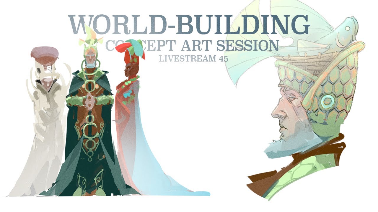 WORLD BUILDING STREAM! ~ in fish-world! ~ ( Casual Concept Art! ) - livestream #45