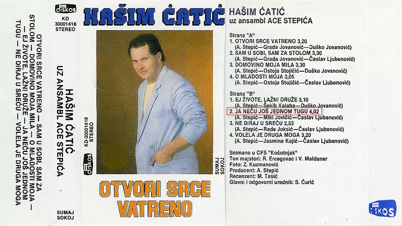 Hasim Catic - Ja necu jos jednom tugu - (Audio 1987)