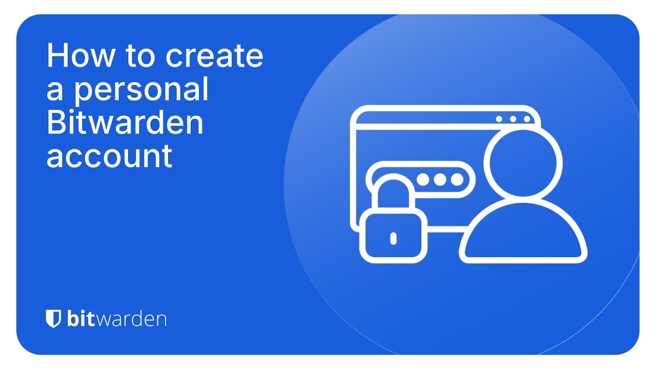 Как создать личную учетную запись Bitwarden