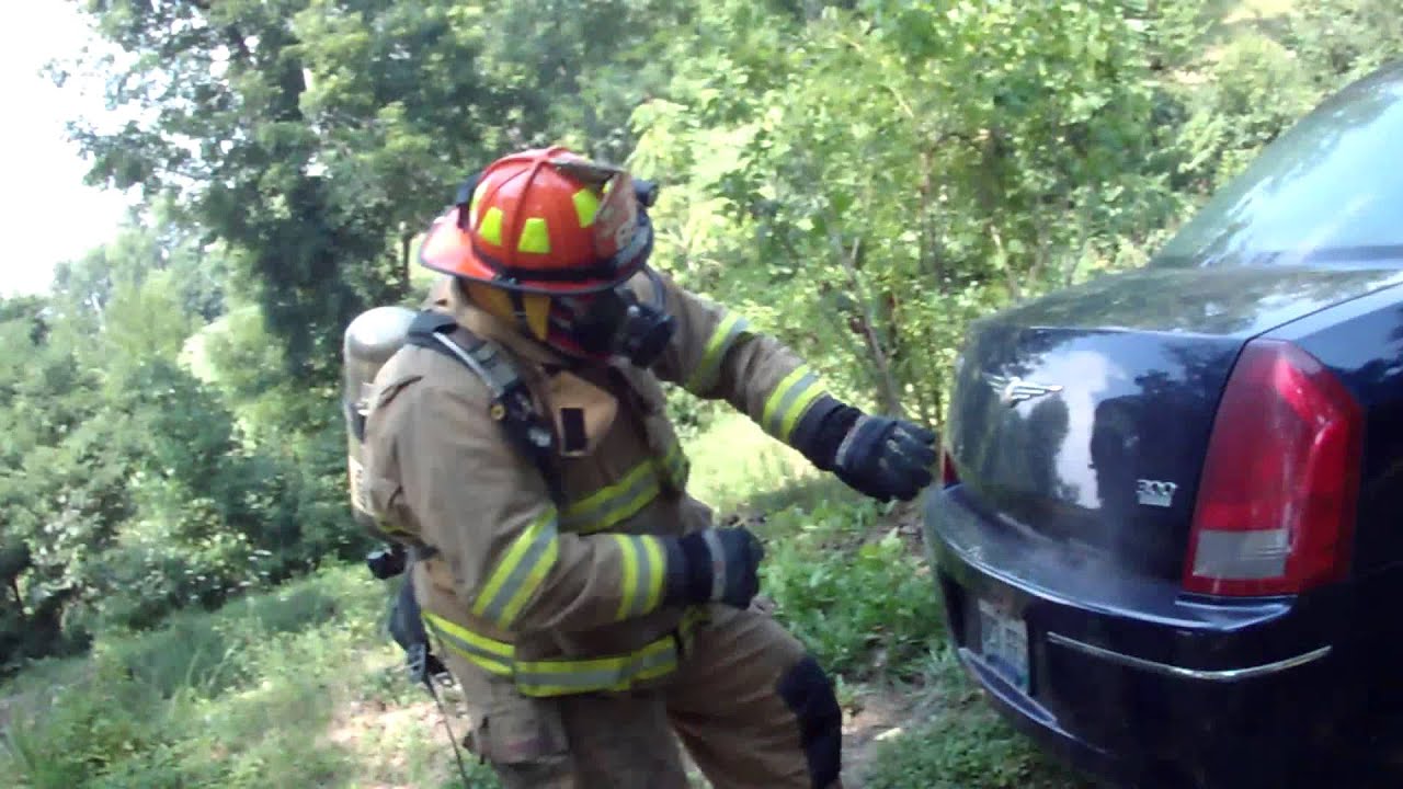 Car Fire Helmet Cam