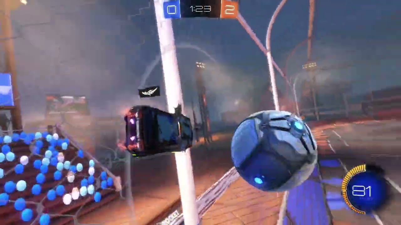 Rocket League_Defence training 1vs4 bots