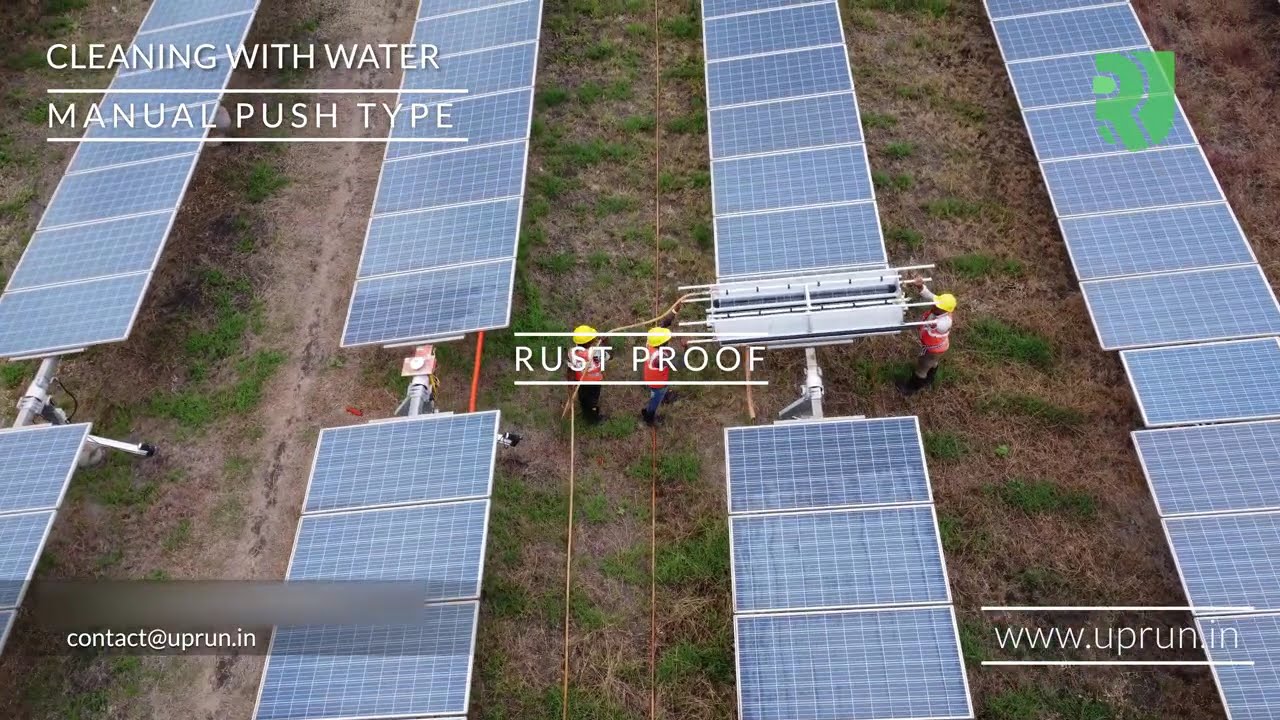 Solar Panel Cleaning in INDIA - Sparkle U Series 2 MT //MANUAL Push Type//