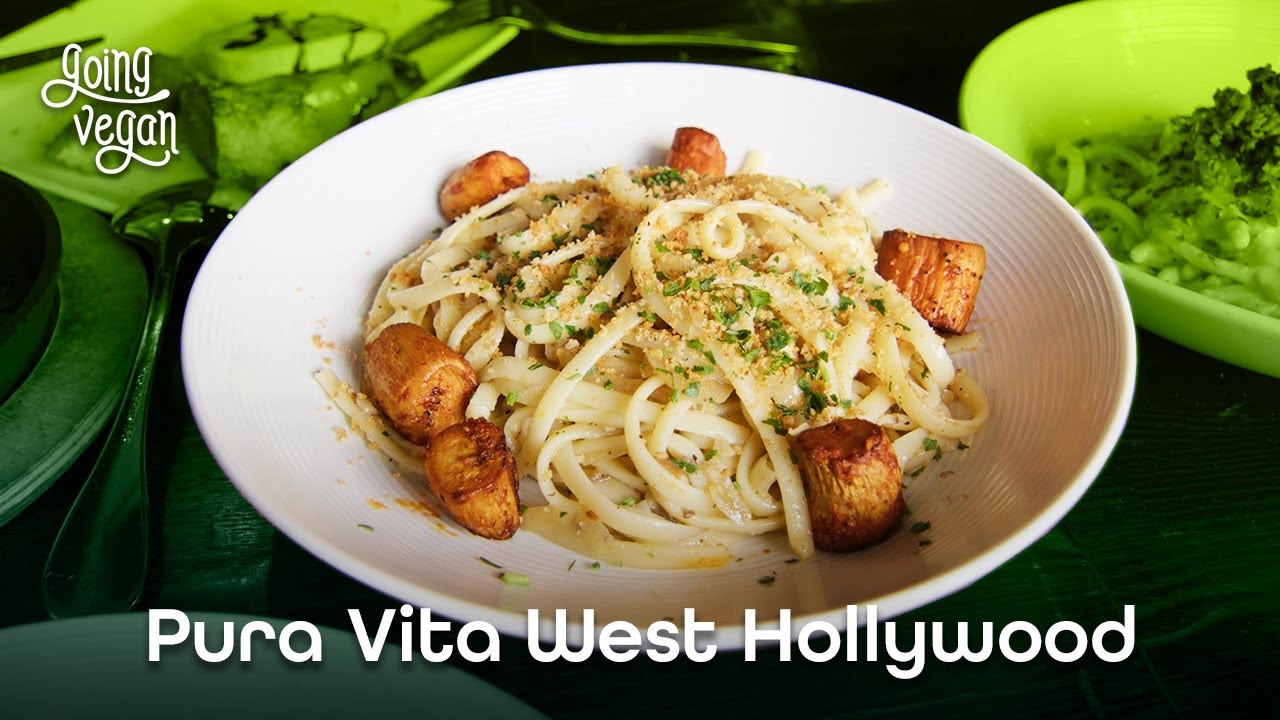 Vegan Italian Restaurant - Pura Vita (West Hollywood) #foodreview #foodie