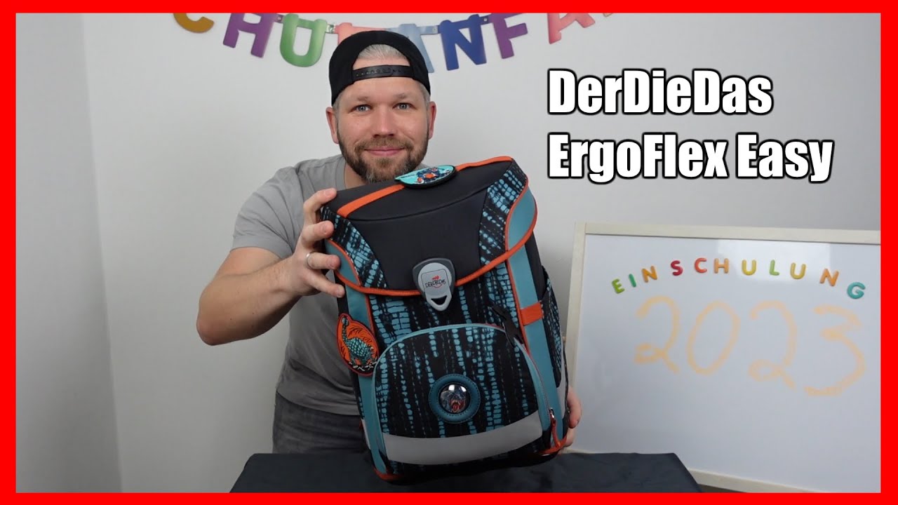 DerDieDas ErgoFlex Easy Schulranzen erkl&auml;rt und eingestellt! Einschulung 2023 | Papas Vlog
