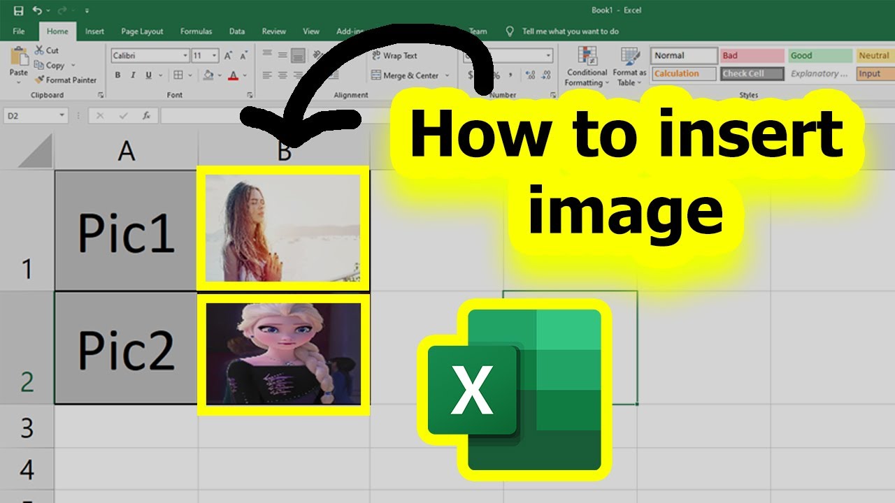 Insert image in excel cell (Easy Way)