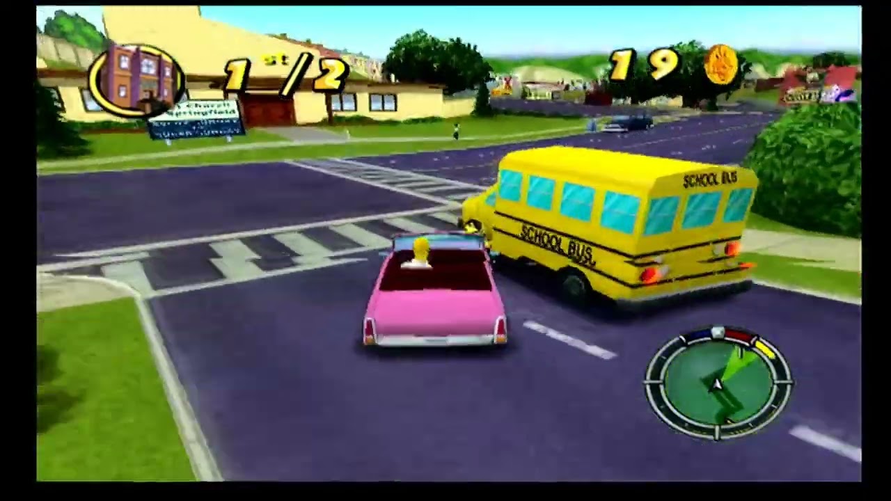 Simpsons hit and run ps2 Parte 1