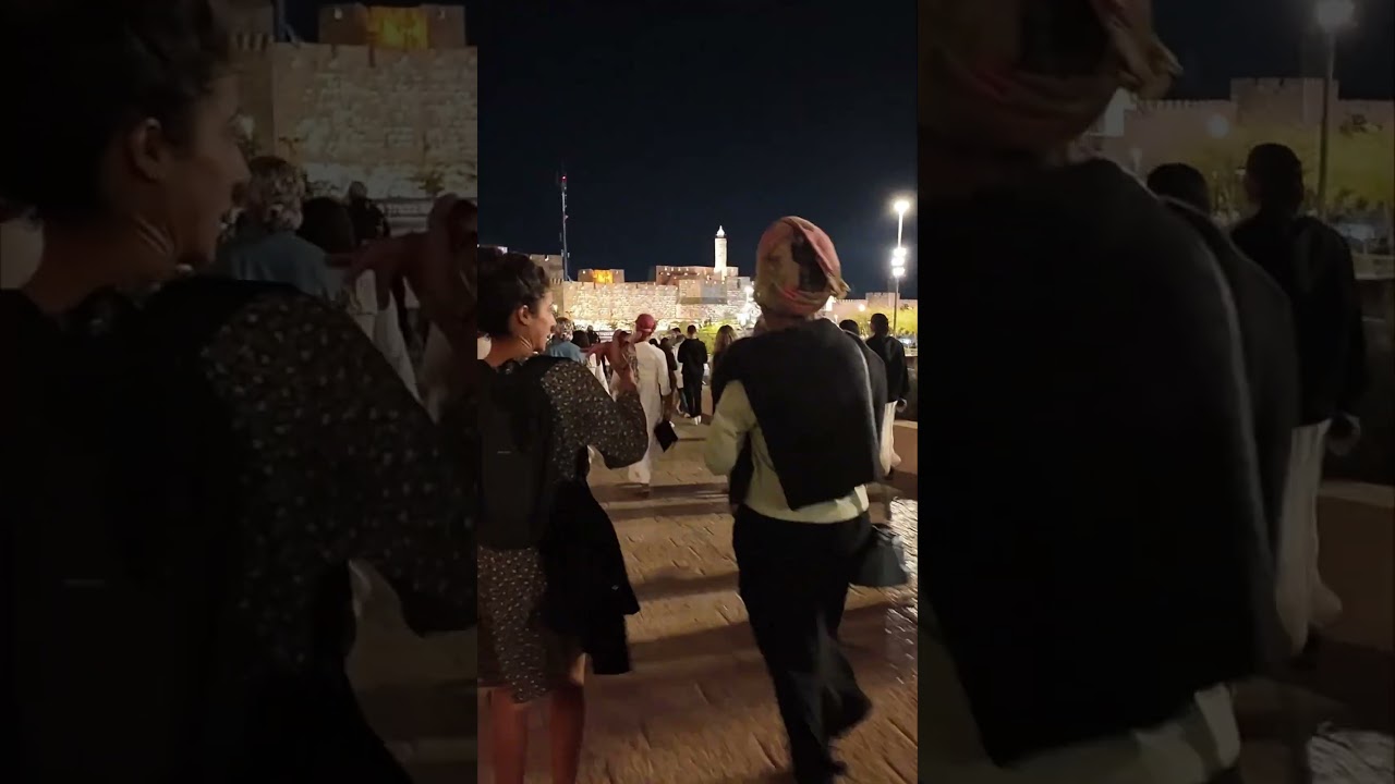 Old Jerusalem Israel. Jew's going to pray God 🇮🇱🕎✡️😇💚 #holyland #travelisrael #muzki #nightwalk