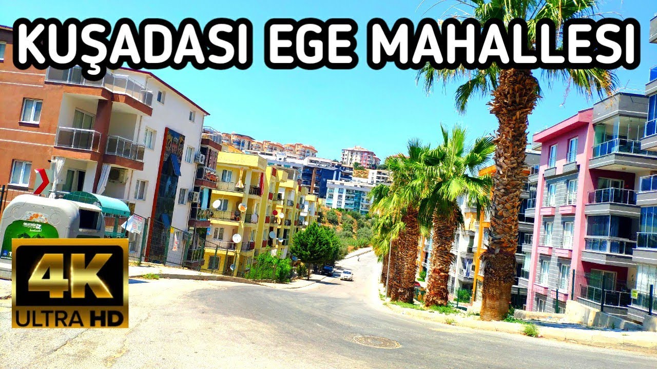 KUŞADASI EGE MAHALLESI | VIRTUAL WALKING TOUR | 8 July 2022 | 4k UHD 60fps | Wanderlust Feet Vlog
