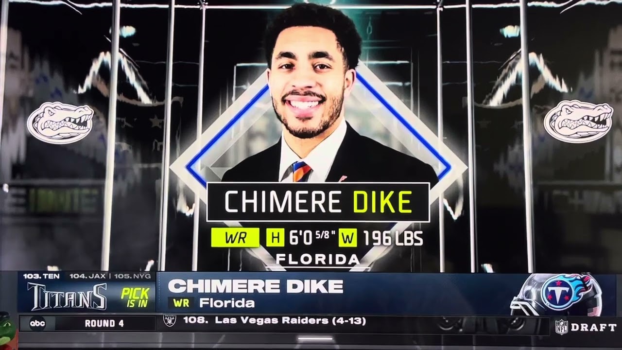2025 NFL Draft: Tennessee Titans select Florida WR Chimere Dike