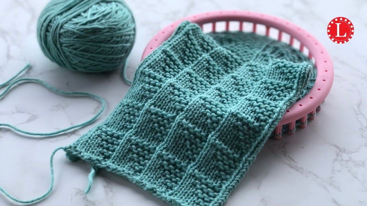 LOOM KNITTING Stitches Flag Stitch Pattern I Loomahat