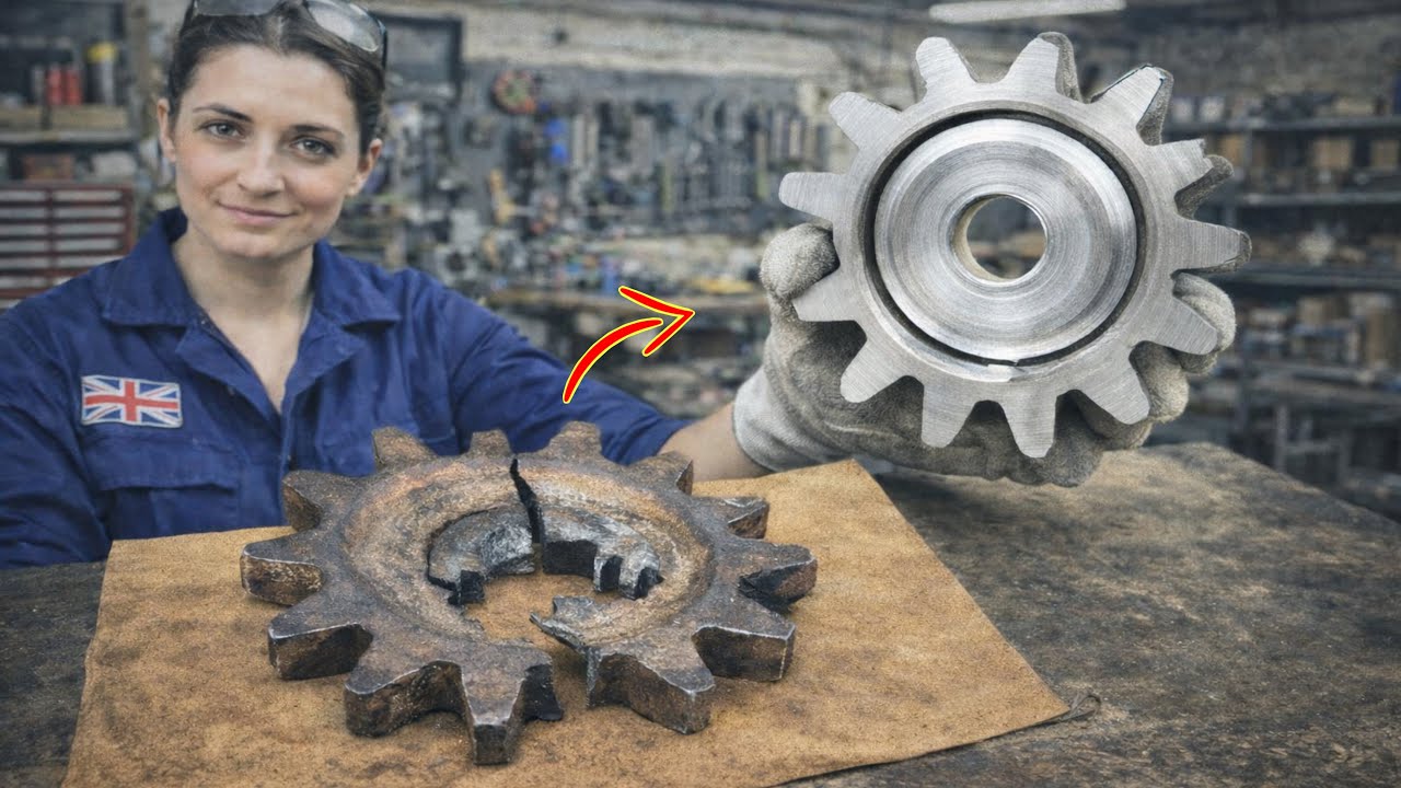 Mechanical Masterpiece Scrap Gear Rebuilt Into Working Condition