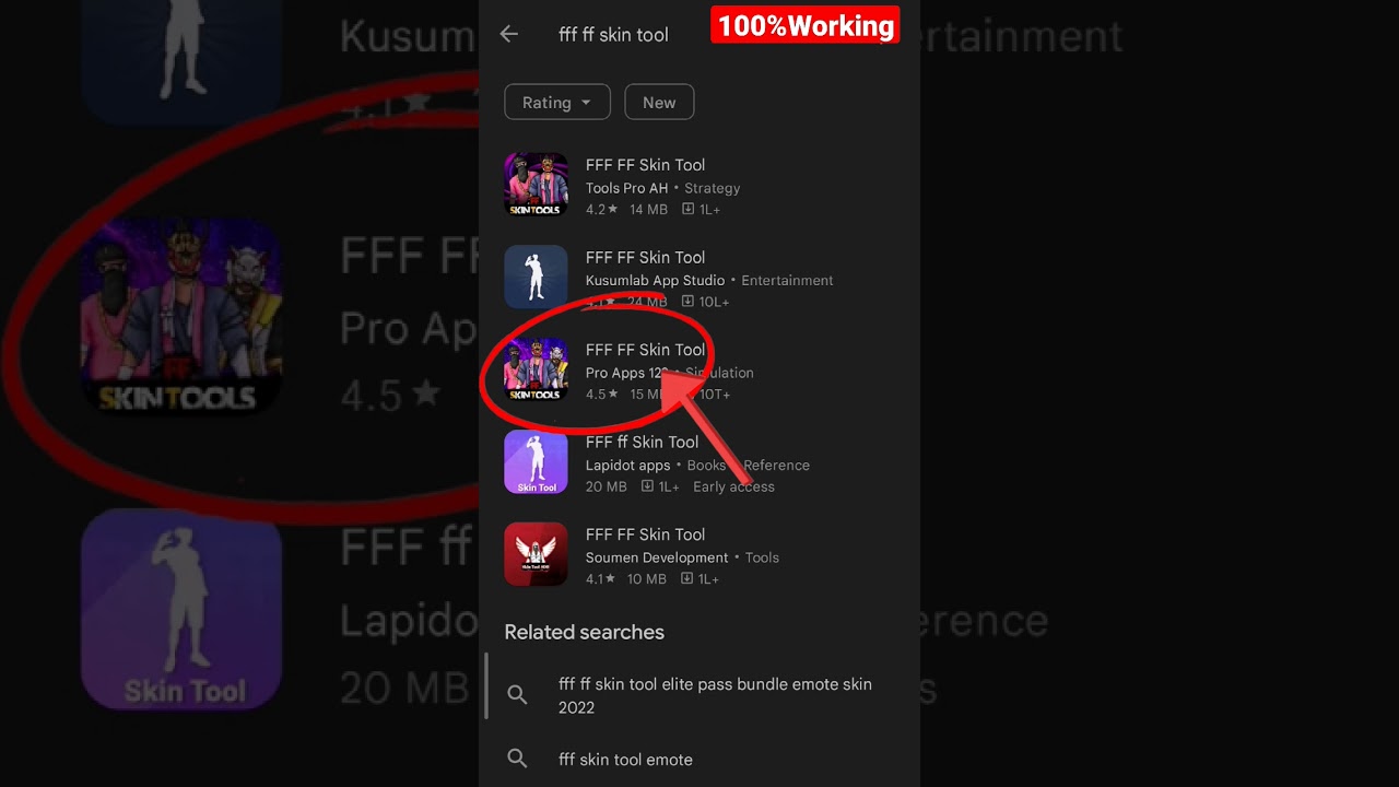 FF skin tool hack app  100%WORKING NO ID BAN playstore 2022 2023 fff ff skin tool #shorts #viral