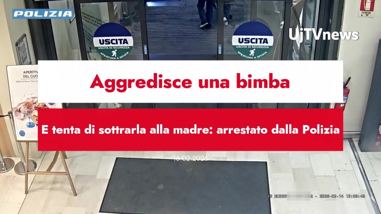 Aggredisce una bimba e tenta di sottrarla alla madre arrestato dalla Polizia di Stato