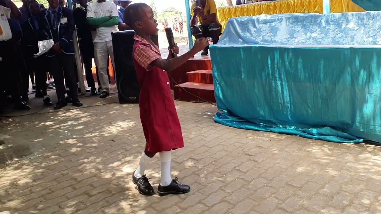 Esnath Mhlanga at the Chibuwe High School Merit Award ceremony