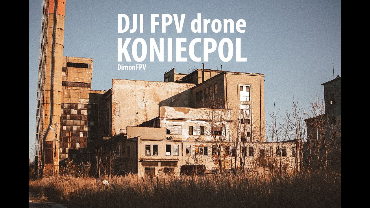 Burned fibre board plant in Koniecpol | Casual flight | DJI FPV drone