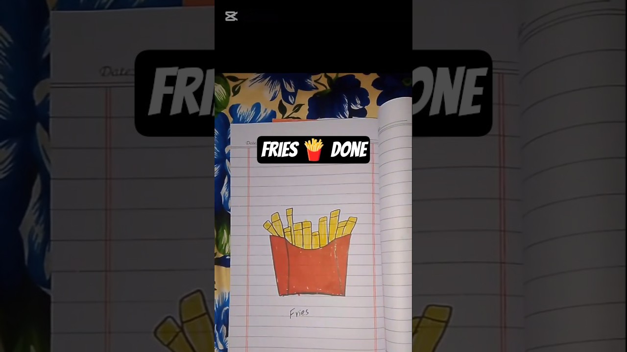 Item no 4 of fast food challenge is french fries 🍟